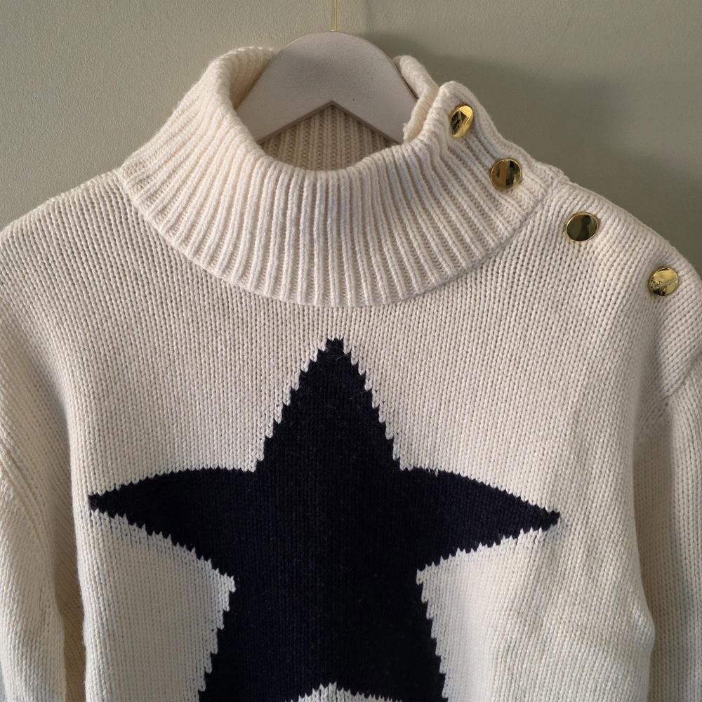 NWOT Kate Spade New York L Celestial Star Eclectic Cozy Cottagecore Knit Sweater - Picture 8 of 16
